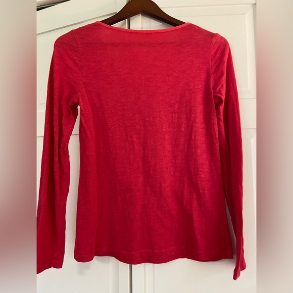 BODEN Pinkish-Red Long Sleeved Tee Size 4 - Picture 2 of 3